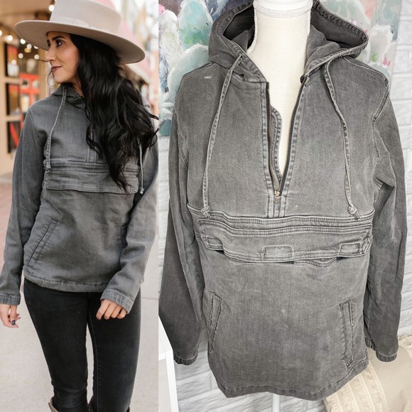 Troika Jackets & Blazers - Troika Exclusive Joey Denim Hoodie Size XL